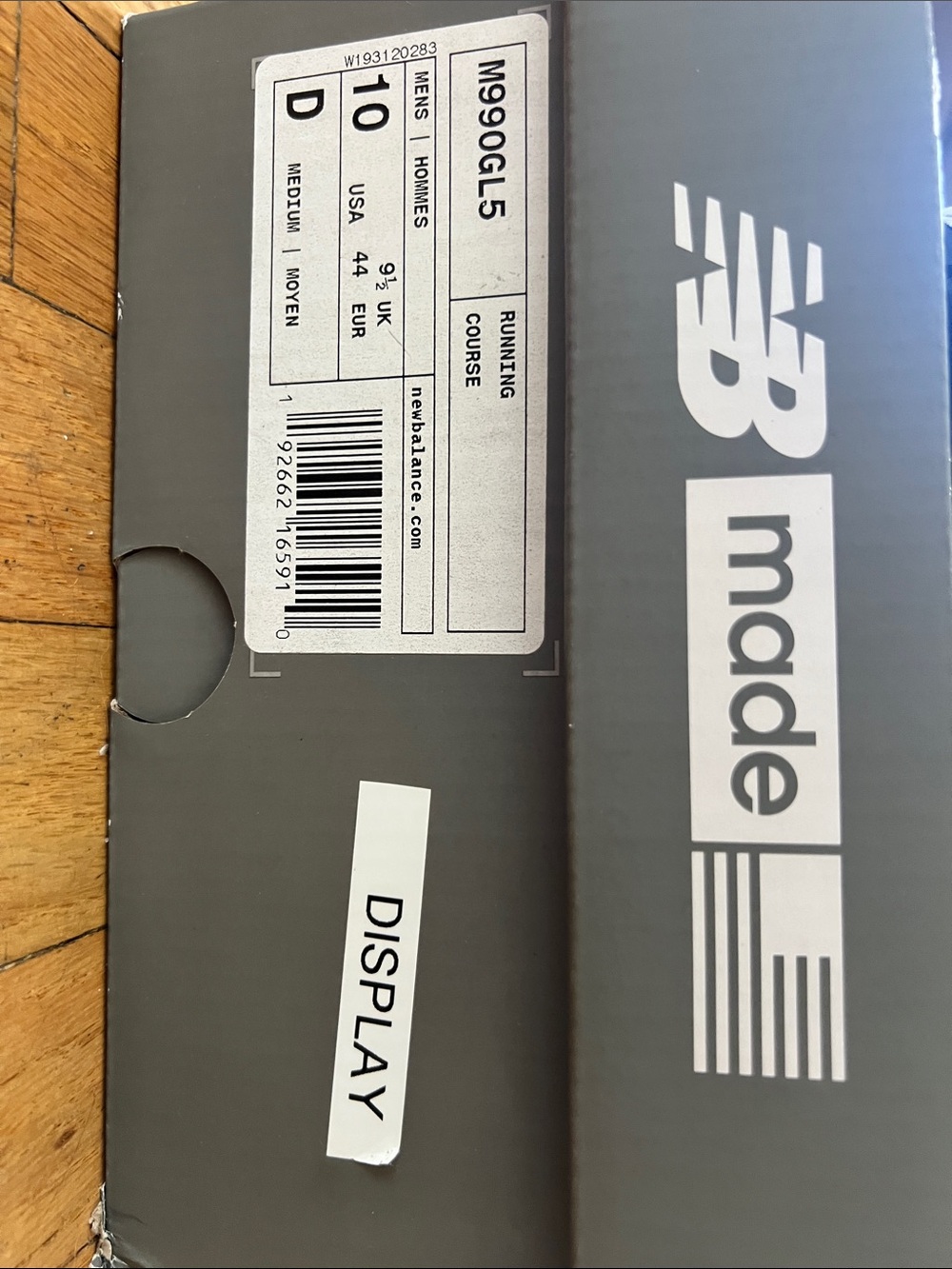 New Balance 990v5 Made in USA 'Grey' (M990GL5) - Men's Size 10 D - Picture 3 of 10